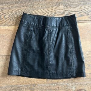 Free people size 2 leather skirt